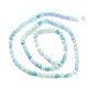 Brins de perles de verre de galvanoplastie de couleur dégradée GLAA-E042-04C-2