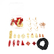 15 pièces connecteurs et pendentifs en alliage de caractères chinois DIY-YW0001-91-1
