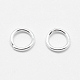 925 anillos redondos de plata esterlina STER-L063-03B-S-2