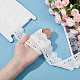 GORGECRAFT 7.5 Yards White Cotton Lace Trim Hollow Embroidery Eyelet Cotton Lace Fabric Trimming Triangle With Flower Garment Accessories For Sewing Crafts Diy Bridal Dress Blankets Wedding Decoration OCOR-GF0002-25-3