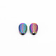 Perline in lega di colore arcobaleno con placcatura a cremagliera PALLOY-S180-371-2