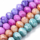Opaque Baking Painted Glass Beads Strands EGLA-N006-009B-A19-1