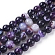 Chapelets de perles en agate à rayures naturelles/agates à bandes G-G582-10mm-52-1