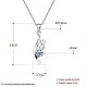 Trendy 925 Sterling Silver Pendant Necklaces NJEW-BB22405-7