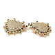 Латунные подвески из микро-паве ZIRC-I063-17G-3
