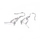 925 Sterling Silver Earring Findings STER-F048-44P-2