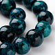 Brins de perles turquoise (jaspe) teints et jaunes naturels GSR14mmC094-2