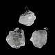 Colgantes de cristal de cuarzo natural en bruto en bruto G-M405-02P-08-3