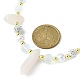 Colliers de perles en pierres précieuses naturelles mélangées et en pierre de lune synthétique NJEW-JN04406-4