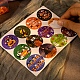 12Pcs Halloween Theme Round Dot Paper Picture Stickers for DIY Scrapbooking STIC-E003-02-7