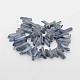 Natural Electroplated Quartz Crystal Beads Strands G-F206-04-2