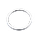 クリスタル ラインストーン シンプル 細身 指輪  女性用201ステンレスト鋼ジュエリー  ステンレス鋼色  内径：17mm RJEW-N043-33P-3