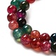 Dyed Natural Agate Beads Strands G-R262-6mm-1-5