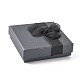 Bowknot Organza Ribbon Cardboard Bracelet Bangle Gift Boxes X-BC148-05-4