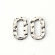 Hammered 201 Stainless Steel Linking Rings STAS-T052-16P-1