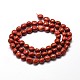 Natural Red Jasper Nuggets Beads Strands X-G-J335-46-2