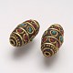 Perles de style tibétain manuelles TIBEB-F064-03-1