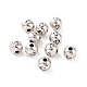 Tibetan Style Alloy Round Carved Heart Spacer Beads TIBEB-O004-83-1
