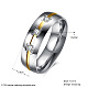 Diseño simple de titanio de acero de rhinestone anillos de banda ancha RJEW-BB15698-10GP-3