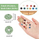 Arricraft 200 pièces 10 couleurs perles de roche de lave naturelle G-AR0005-23-2