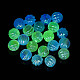 UV Plating Transparent Acrylic Beads OACR-Z013-17-2