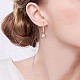 Boucles d'oreilles pendantes en argent sterling plaqué rhodium Shegrace 925 JE722A-3