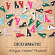 Dicosmetic 70 шт. 7 цвета эмалированные подвески из цинкового сплава ENAM-DC0001-14-3