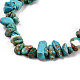 Bracelets extensibles en perles synthétiques turquoise (teints) unisexes BJEW-S143-05-3