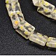 Rectangle Millefiori Glass Beads Strands LK-P024-M-4
