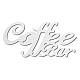 Creatcabin letrero de barra de café WOOD-WH0123-039-1