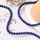Chapelets de perles en lapis-lazuli naturel G-G099-6mm-7-5