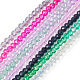 8 Strands 8 Colors Transparent Glass Beads Strands GLAA-TA0001-25-2