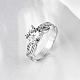 Nickle Free Fashion Ripple Jewelry Ring wtih Cubic Zirconia RJEW-BB02346-7P-3