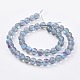 Chapelets de perles en pierre de lune synthétique G-K280-01-8mm-09-2