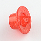 Transparent Crackle Hat Acrylic Beads X-CACR-R012-05-3