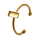 Componenti per anello polsino aperto in acciaio inossidabile 304&nbsp;LS-STAS-M057-01A-G-1