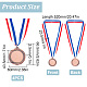 4Pcs Alloy Blank Medal AJEW-FG0002-70R-2