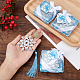 CHGCRAFT 20Pcs Snowflake Bookmark with Tassel Metal Bookmark Christmas Boxed Snowflake Bookmark for Bookworm Gift Book Lovers Student AJEW-WH0300-04-3