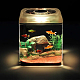 プラスチック製の魚の飼育箱  魚の産卵孵化産科室  吸盤付き  長方形  透明  100x100x200mm DIY-WH0453-46B-6