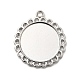 Сеттинги для кулона ( кабошона ) тибетского стиля TIBE-21668-P-RS-1