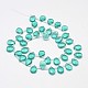 Teardrop Faceted Synthetic Quartz Beads Strands G-M258-24-2