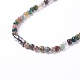 Natural Indian Agate Beaded Necklaces NJEW-L158-M-4