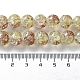 Chapelets de perles en verre craquelé peints à la bombe X-CCG-Q002-10mm-05-4