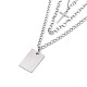 304 Stainless Steel Pendant Necklaces Sets NJEW-JN02525-3
