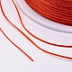 フラット弾性クリスタルストリング  弾性ビーズ糸  ストレッチブレスレット作り用  レッドオレンジ  0.7mm  約546.8ヤード（500m）/ロール EW-F006-18-3