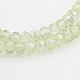 Electroplate Glass Beads Strands EGLA-D020-3x2mm-26-3