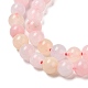 Brins de perles de morganite imitation jade blanc naturel G-I299-F14-6mm-01-3