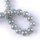 Chapelets de perles en verre électroplaqué EGLA-Q062-10mm-E12-2