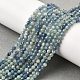 Натуральные нити из кианита / цианита / дистенового бисера G-G259-D04-3mm-1