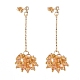 Faceted Glass Beads Stud Earrings EJEW-JE04095-3
